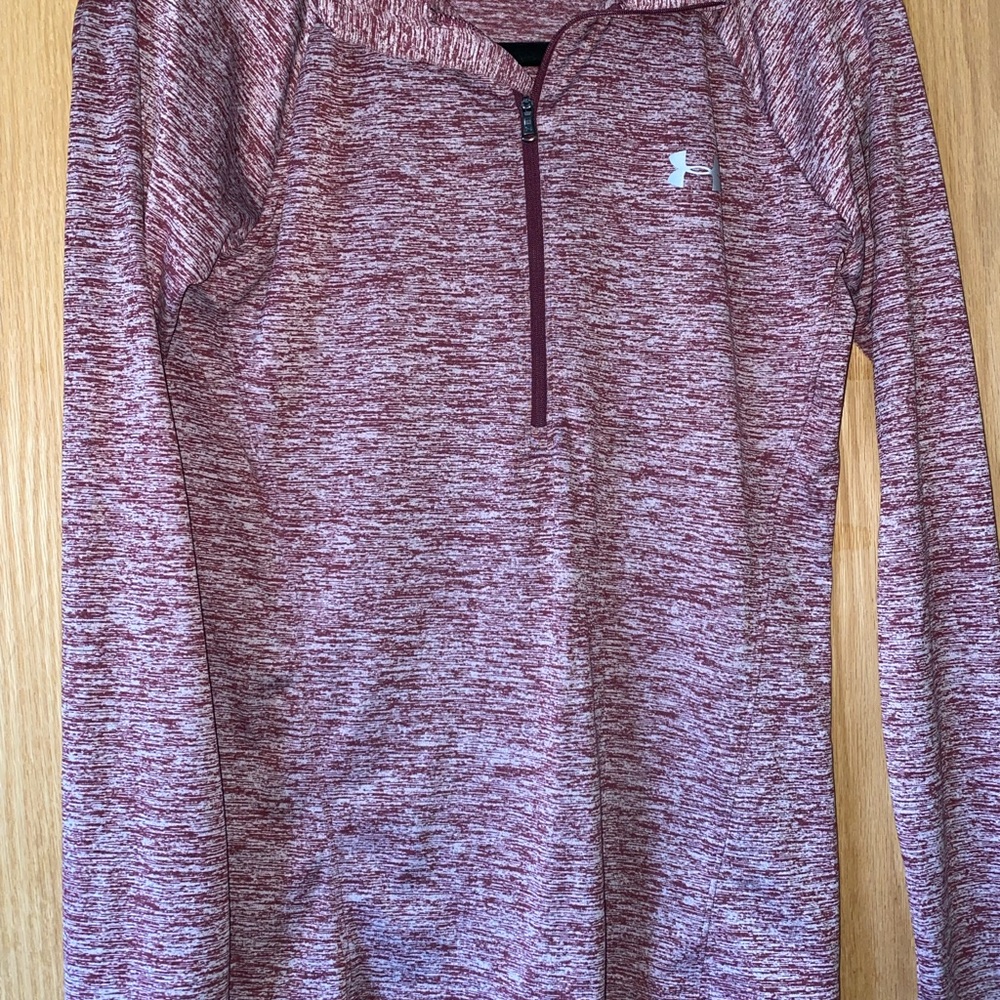 Under Armour Maroon Quarter-Zip Pullover